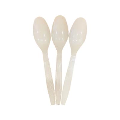 China PLA, PBAT Viable Food Contact Spoons Available Biodegradable Compostable Spoon Drinks Spoon for Food and Catering for sale