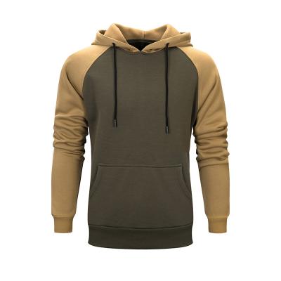 China 2021 Anti-Wrinkle Men's Casual Army Green And Khaki Long Sleeve Hooded Shirts Sweatshirt Workout Hoodies Pullover Sports Tops for sale