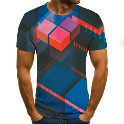 China QUICK DRY Most Popular Three Dimensional Swirl Men's 3d Printed T-shirt Men's T-shirt Graphic All-match for sale