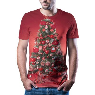 China Wholesale QUICK DRY Style Animation Christmas Street Anime T-shirt Sports Men's T-shirt Party for sale