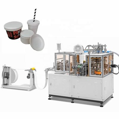 China food & Beverage factory hot sales fully automatic single layer paper lid making machine double pe paper lid machine prices (GD-PL100) for sale