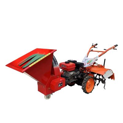 China Crushing Branches 12cm Self Feed 15HP Gasoline Power Tree Branch Wood Chipper Shredder Machine With CE for sale