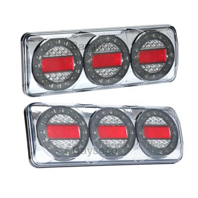 China 1*pcs HST-20441 3 LED Combination Tail Light Indicator Combination Tail Lights STOP TAIL INDICATOR REVERSE Ute For Australia Pickup Truck Tail Light for sale