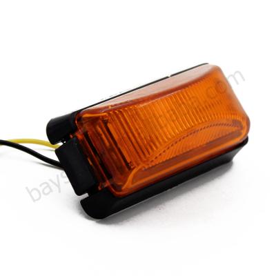 China HST-20106 12V/24V 2.5inch 8 Diode Clearance LED Trailer Truck Side Beacon Light DOT Surface Mount Waterproof Lamp for sale