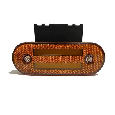 China HST-20197 Led CAT 5 APPROVED Unipoint 1 LED COMBINED RED/AMBER MARKER WARNING LIGHT SIDE POSITION LAMP WITH Emark DC CONNECTOR for sale