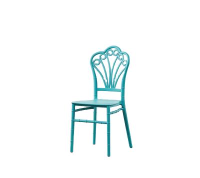 China Wedding Design PP Event Chair Waterproof Plastic Stackable Outdoor Dining Chairs for sale