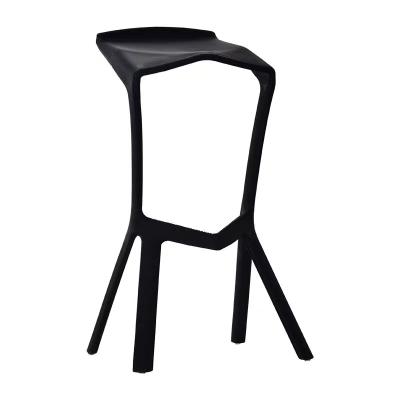 China New Modern Design Leisure Plastic Bar Stools Plastic High Chair High Sales for sale