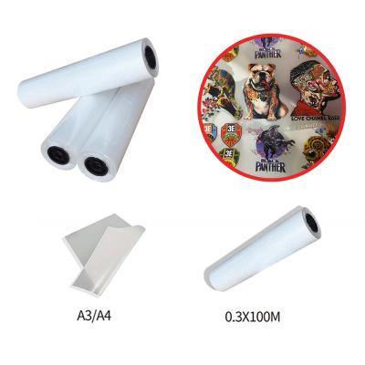 China Haet Transfer DTF Printer Paper A3 30cm 60cm DTF Paper Roll for sale