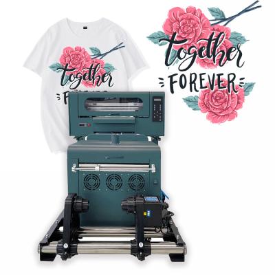 China 30cm DTF Printer PET Film Fabric Cloth T-shirt A3 Dtf Printer With Shake Powder Machine for sale