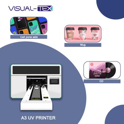 China Mini A3 UV Printer A3 Led Rotary Bottle Uv Printer Phone Case Flatbed UV Printer Machine for sale