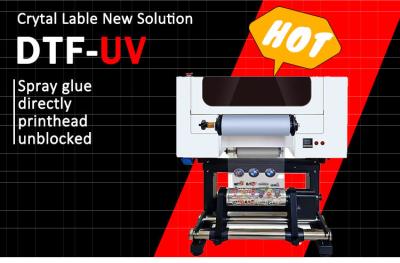 중국 A3 UV DTF 프린터 CMYK 화이트 발크 컬러 DTF UV 프린터 로고 인쇄 UV DTF 기계 판매용