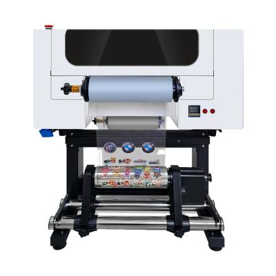 China A3 UV DTF Printer Roll to Roll Pet Film 30CM UV DTF Printer With Powder Shaker for sale