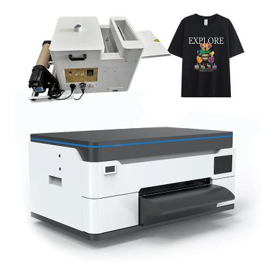 China F1080 Head  DTF White Ink Printer With Shaking Powder Machine For T-shirt Cloth for sale