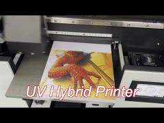 300Mm Digital Uv Hybrid Printer Desktop Card Acrylic Bottle Led Flatbed Uv Printer