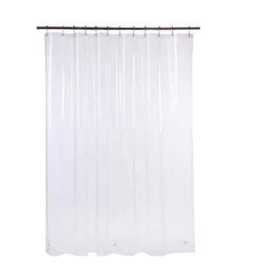 China Stocked Rust Proof Clear PEVA Shower Curtain Waterproof Liner With Magnets for sale