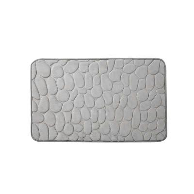 China Durable Ultra Soft Machine Washable Pebble Memory Foam Bath Cover for sale