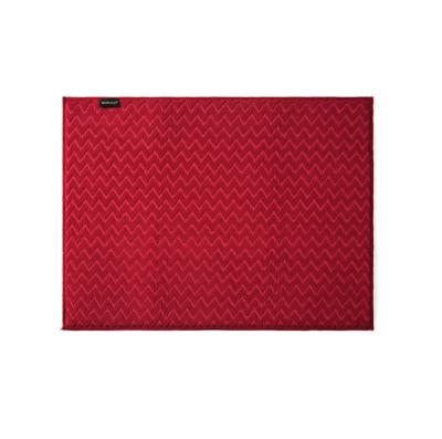 China Red American Style Microfiber Chevron Dish Drying Mat for Kitchen Dishes and Cups for sale