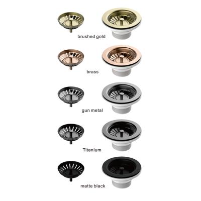 China HL-9102A Modern 304 Stainless Steel Sink Strainer Kitchen Sink Pop Up Waste Fittings For Kitchen for sale