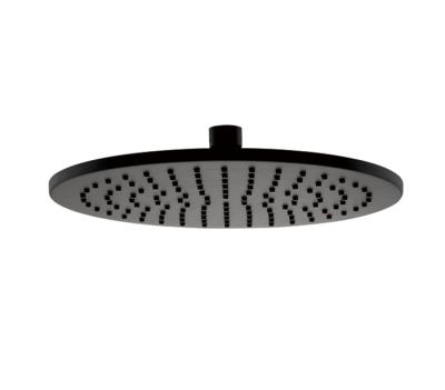 China With Diverter 304 Stainless Steel Round Matte Black Bathroom Rain Shower Head Stainless Shower Heads for sale