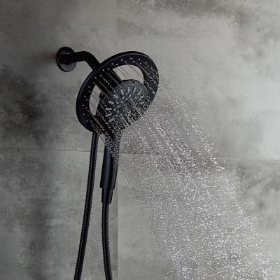 China Without Switch ZM8179B new design 2in1 matte black multi function shower head magnetic shower rose for bathroom for sale