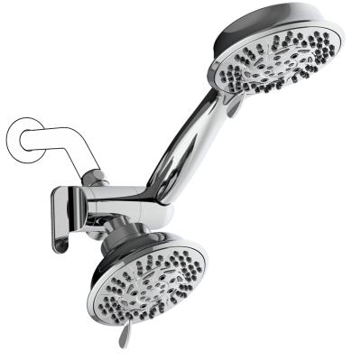 China With cUPC 10 Function Hot Sale Diverter Amazon Showerhead and Rain Shower Dual Handheld 2 Combo 2 in 1 Shower Head System for sale