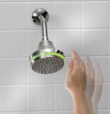 China With Diverter 4F127 ABS Chromed Intelligent Shower Set System LED Chrome Shower Head For Bathroom for sale