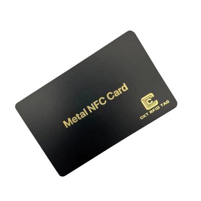 China White Black Matte Metal Waterproof / Waterproof NFC Card For Business NFC Card for sale