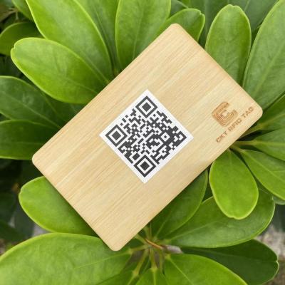 China Waterproof / Waterproof Bamboo Wood Engraved Hidden Wooden NFC Business Card NFC Card for sale