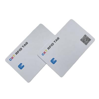 China Waterproof / Waterproof Printed NFC Business Card NFC PVC Hidden White Matte Card With QR Code for sale