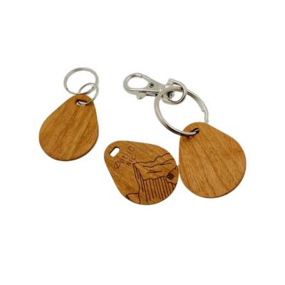 China MINI TAG Printable and Programmable NFC Tag Pet ID NFC Chip Wooden Tag for sale