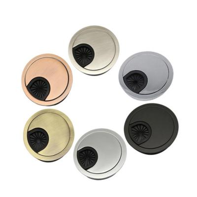 China Modern Hot Sale Computer Desk Zinc Alloy Material Cable Management Grommet for sale