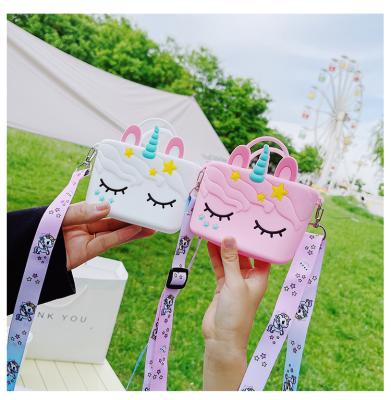 China Fashion New Arrivals Ladies Cross - Body Bags Small Silicone Unicorn Shoulder Handbags Mini Bags Women Kids Purse for sale