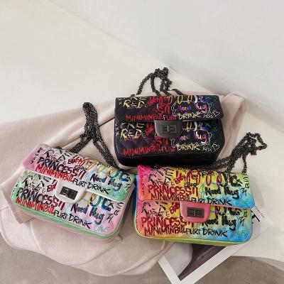 China Fashion Designer Wholesale Handbags Women Luxury Graffiti Handbags for sale