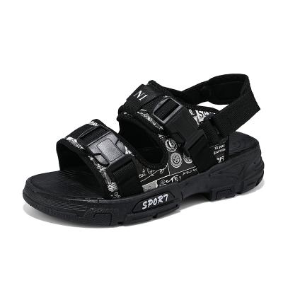 China Around 2021 Men's Sandals Hong Kong Street Style Flat Cool Sandals Pleasantly for sale