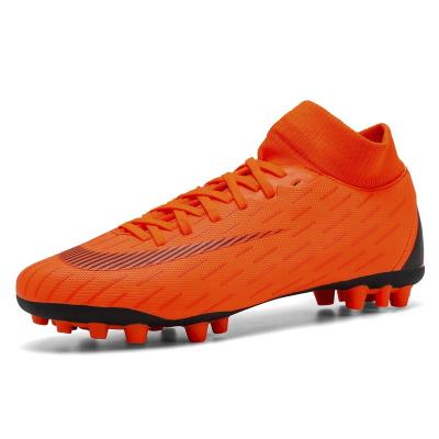 China EVA Factory Direct Sale High Quality Orange Soccer Boots Tiempo Ultra Ankle Boots 36-45 Mens Soccer Shoes for sale