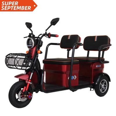 China Hot Selling Cheap Passenger 48V/500W Differential Motor Three Wheel Electric Scooter for sale