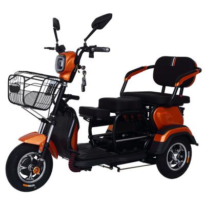 China Adjustable Electric Motorized ETrike Three Seaters 3 Wheels Passenger And Cargo Other Tricycles For Adult Passengers E Scooters for sale