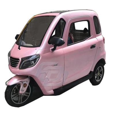 China Passenger Cabin 3 Wheel Enclosed Wheel Electric Tricycle Mobility Scooter With Passenger Seat for sale