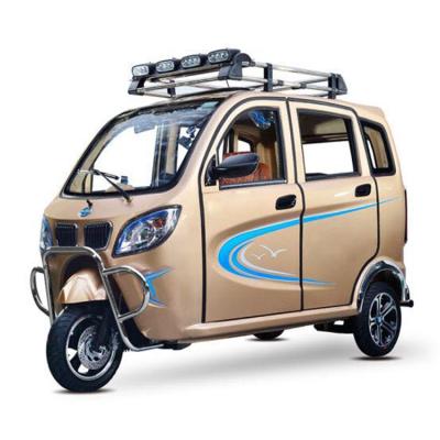 China Automatic passenger Bajaj gasoline motorized tricycle three wheel passenger taxi petro tricycles for sale