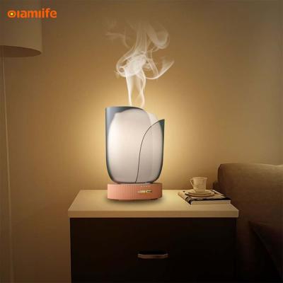 China OLAMLIFE Hotel Decoration Perfume Oil Cone Scented Bottle Grain Humidifier Ultrasonic Essential Aroma Diffuser Sprayer for sale