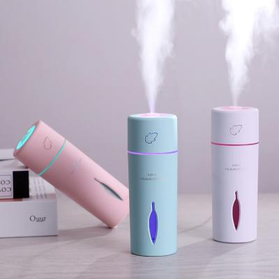 China Hotel Olamlife LED Light USB Humidifier Humidifiers Cool Mist Aroma Diffuser Ultrasonic Humidifier Mini for sale