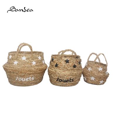 China 2022 03 Sustainable Hot Selling Wholesale Home Deco Storage Basket Straw Basket for sale