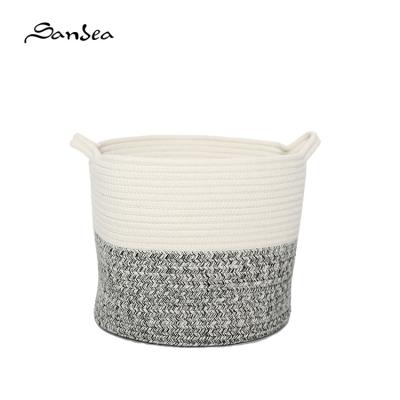 China 2022 Wholesale Hot Selling Home Deco 021 Sustainable Cotton Rope Basket Storage Box for sale