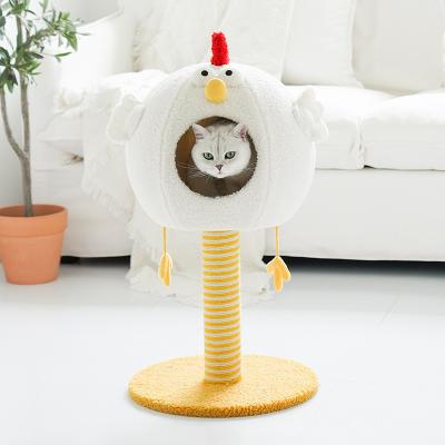 China Fashion Design Sustainable Housings And Climbing Gyms Plush For Cats Playing Cat Tree House Climbing Tree Pet Cat Toys for sale