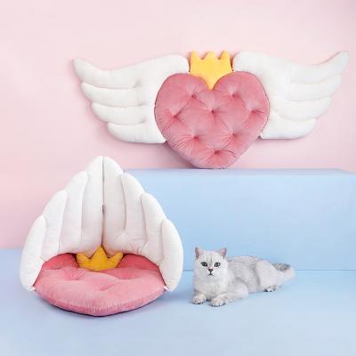 China Viable New Products Caring Pink Pet Bed Bolster Pet Beds Accessories Washable Mat Pet Dog Cat Bed Pad Type for sale