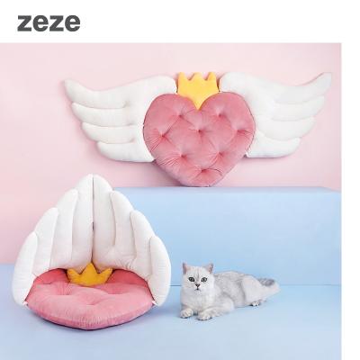 China Viable New Products Caring Type Pink Accessories Mat Pet Bed Washable Bolster Cat Nest With Sofa Cushion Pet Beds for sale