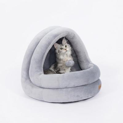 China Viable Mongolian Yurts Removable And Washable Semi-enclosed Nest Pet Kit Cat Nest Dog Bed Pet Pet Kit Cat Nest for sale