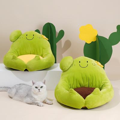 China 2021 removable and washable cactus wholesale viable Cat Nest Nest Cat Cushion Cat Nest Dog Bed Pet for sale