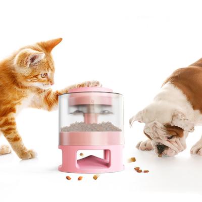 China Sustainable Customization Dog Wheels Cat Bowl Press The Top Automatic Pet Driver Multifunctional Dog Automatic Feeder for sale