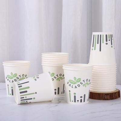 China Disposable 8oz 12oz 16oz Customized Double Design Paper Cups Wall Ripple Disposable Printed Paper Coffee Cups for sale